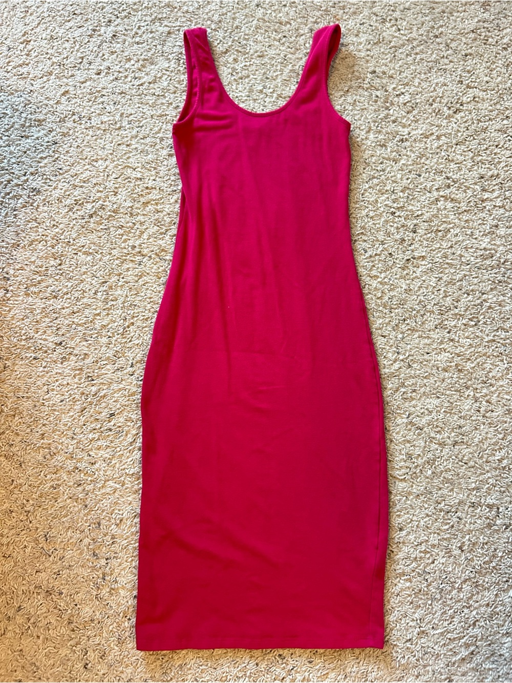 Pink Bodycon Pencil Midi Dress